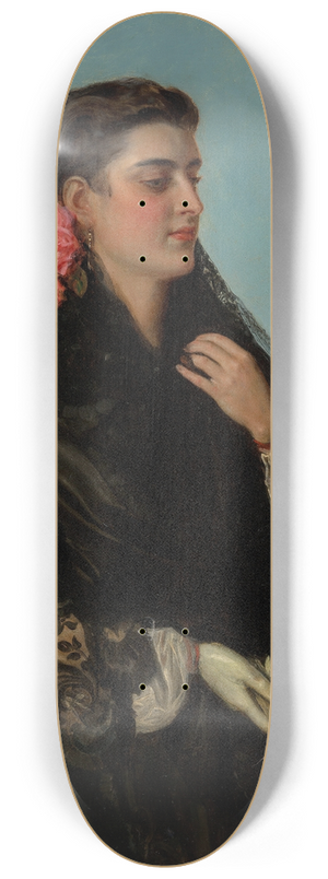John Bagnold Burgess - A solemn beauty 8.25 inch art skate deck