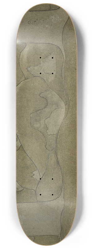 John Bauer - The Princess and the Trolls 8.25 inch art skate deck
