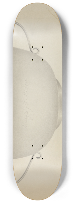 Amelia Tuccio - Silver Bowl 8.25 inch art skate deck