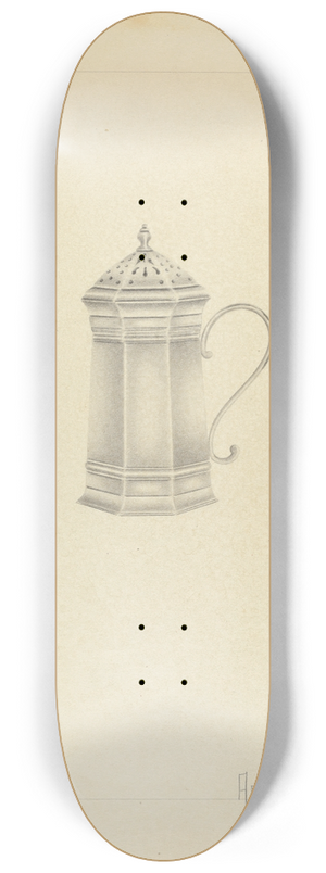 Amelia Tuccio - Silver Caster 8.25 inch art skate deck