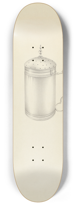 Amelia Tuccio - Silver Caster 8.25 inch art skate deck