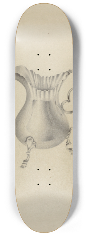 Amelia Tuccio - Silver Creamer 8.25 inch art skate deck