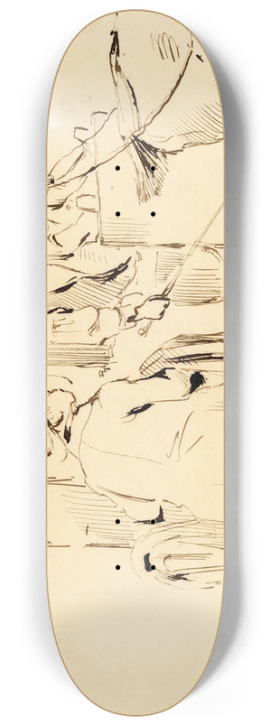 Pieter van Loon - Karik., koetsier en passagier 8.25 inch art skate deck