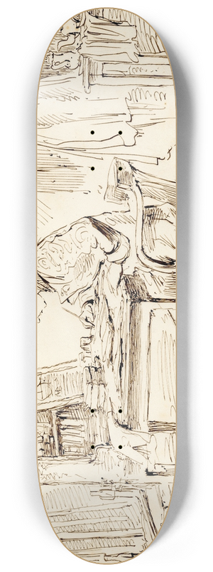 Pieter van Loon - Karik., student voor het examen 8.25 inch art skate deck