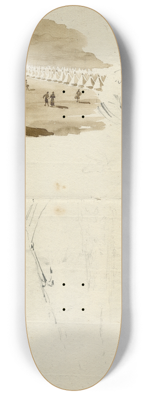 Pieter van Loon - Tentenkamp 8.25 inch art skate deck