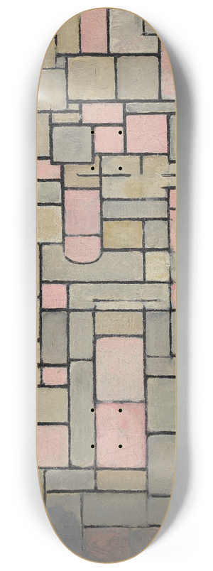 Piet Mondrian - Composition 8 8.25 inch art skate deck