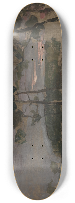 Piet Mondrian - Field with Young Trees in the Foreground 8.25 inch art skate deck