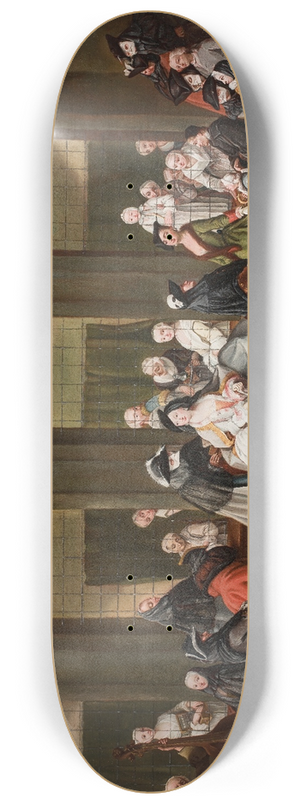 Pietro Longhi - The Convent Parlour 8.25 inch art skate deck