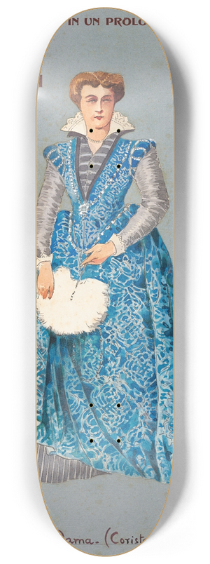 Pipein Gamba - Dama (Corista) 8.25 inch art skate deck
