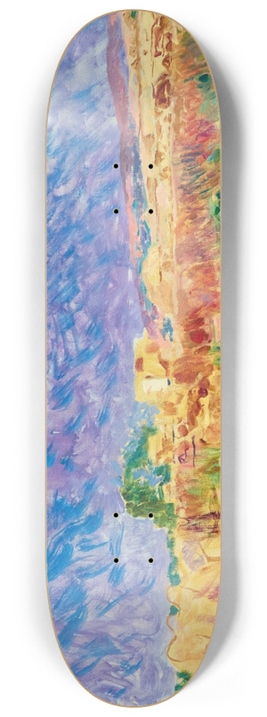 Plinio Nomellini - Avanzi romani a Leptis Magna, Libya 8.25 inch art skate deck