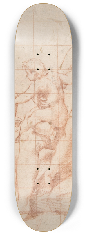 Poppi (Francesco Morandini) - Study for a Virgin and Child with Two Angels 8.25 inch art skate deck