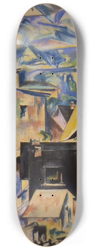 Preston Dickinson - The Black House 8.25 inch art skate deck