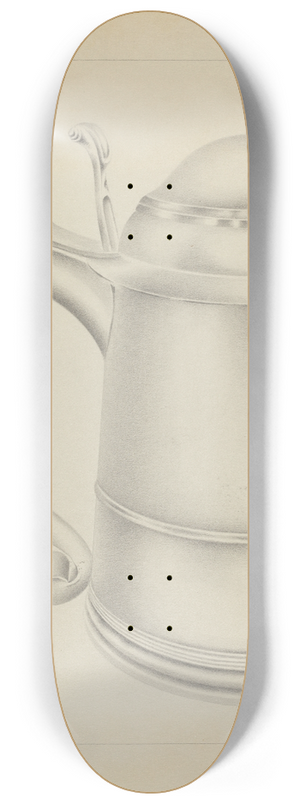 Amelia Tuccio - Silver Tankard 8.25 inch art skate deck
