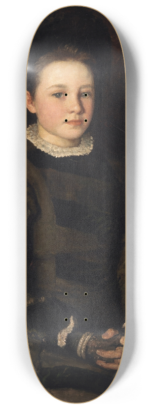 John Butler Yeats - Portrait of Hester Dowden (1868-1949), as a Child 8.25 inch art skate deck