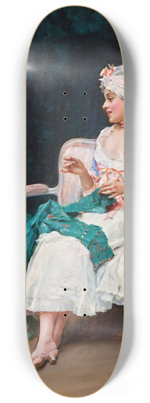 Raimundo de Madrazo y Garreta - Aline 8.25 inch art skate deck