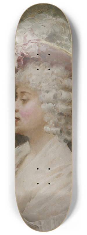Raimundo de Madrazo y Garreta - An elegant lady 8.25 inch art skate deck