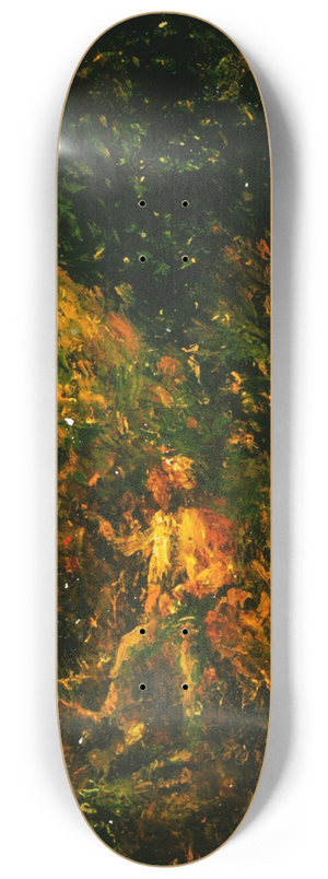 Ralph Albert Blakelock - Figure in a Landscape 8.25 inch art skate deck