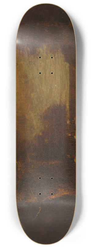 Ralph Albert Blakelock - Moonlit Landscape withIndians 8.25 inch art skate deck