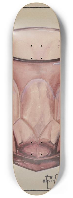 Ralph Atkinson - Whiskey Glass 8.25 inch art skate deck