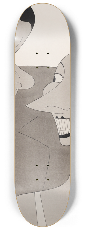 Ralph Barton - Alfred Lunt and Lynn Fontanne 8.25 inch art skate deck