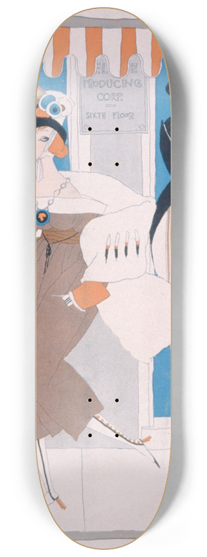 Ralph Barton - The manager discovers great histrionic ability 8.25 inch art skate deck