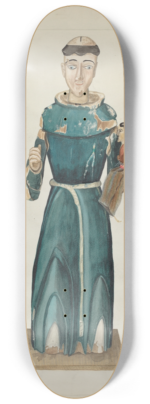 Ranka S. Woods - Santo  San Antonio de Padua 8.25 inch art skate deck