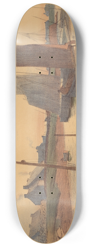 Raoul Andr Ulmann - Tristesse Sur La Mer 8.25 inch art skate deck