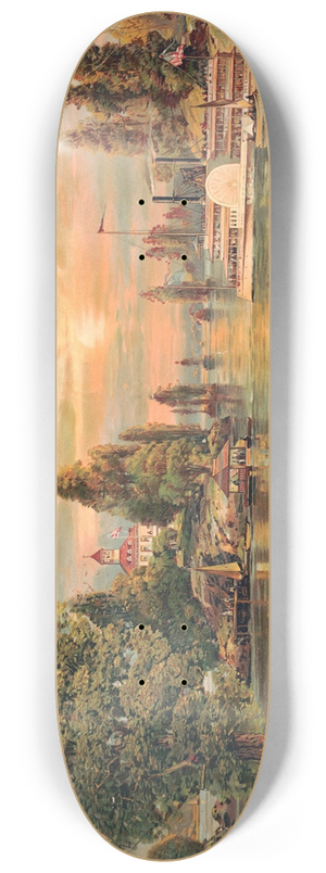 A. Melrose - A boat-landing-Thousand Islands 8.25 inch art skate deck