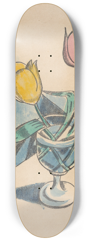 Raymond McIntyre - Tulips 8.25 inch art skate deck