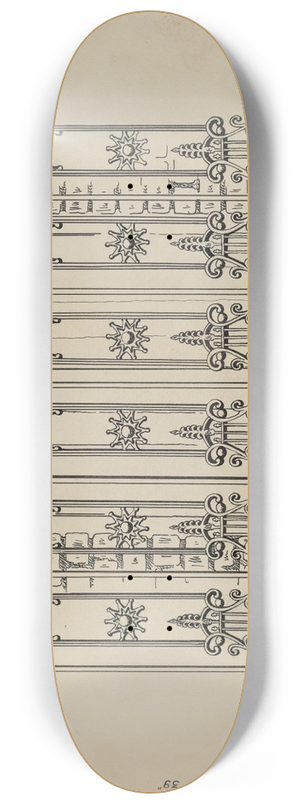 Ray Price - Cast Iron Balcony Railing 8.25 inch art skate deck