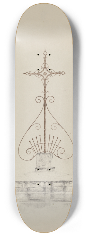 Ray Price - Cross 8.25 inch art skate deck