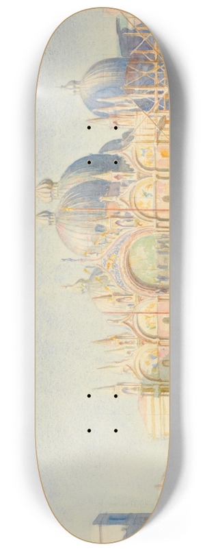 Reginald Barratt - St. Marks, Venice 8.25 inch art skate deck