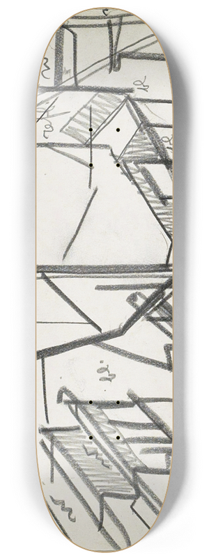Reijer Stolk - Schip op een werfhelling 8.25 inch art skate deck