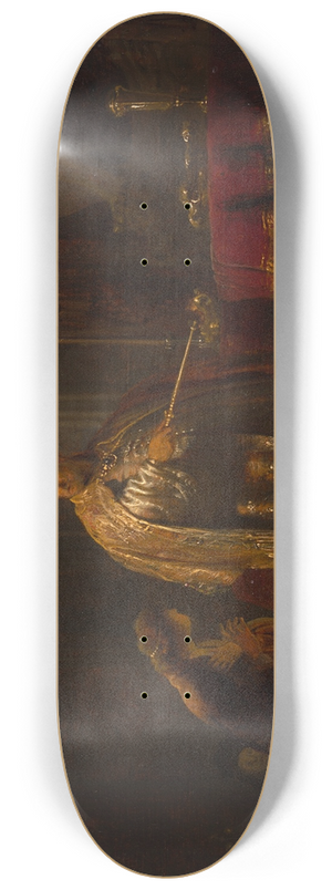 Rembrandt van Rijn - Daniel and Cyrus Before the Idol Bel 8.25 inch art skate deck
