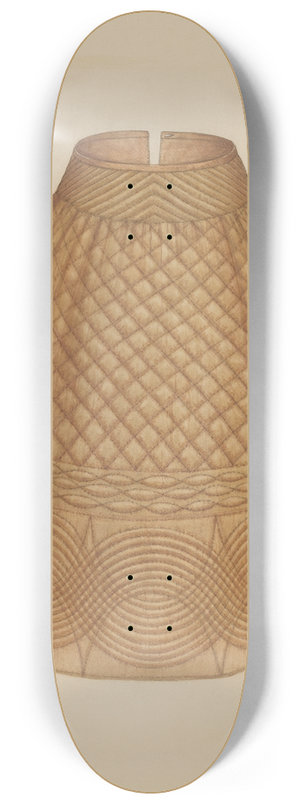 Rex F. Bush - Quilted Petticoat 8.25 inch art skate deck