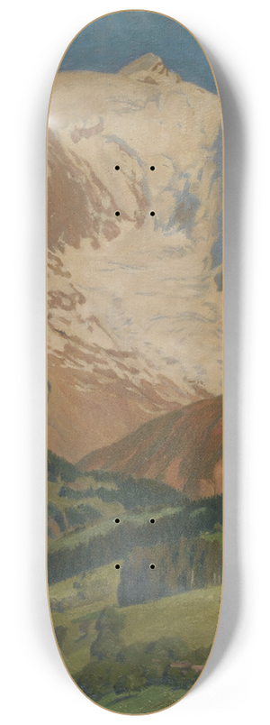 Rgnault Sarasin - Mont Blanc Seen from Combloux 8.25 inch art skate deck