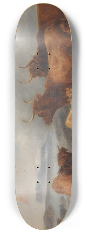 Richard Ansdell - Gathering the herd 8.25 inch art skate deck