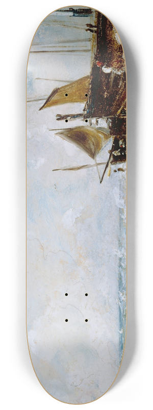 John Constable - Coast Scene Near Brighton 8.25 inch art skate deck