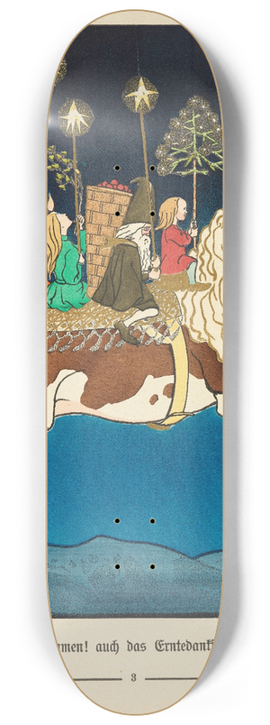 Richard Dehmel - Der Buntscheck 8.25 inch art skate deck