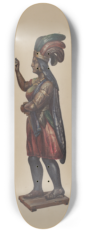 Richard F. Smith - Cigar Store Indian 8.25 inch art skate deck