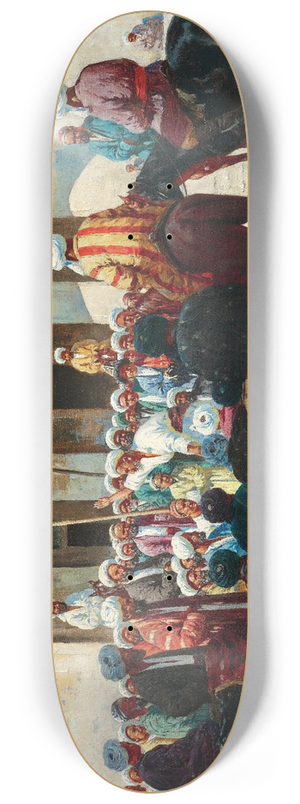 Richard Karlovich Zommer - Samarkand, before the Sher-Dor-Madrasa 8.25 inch art skate deck