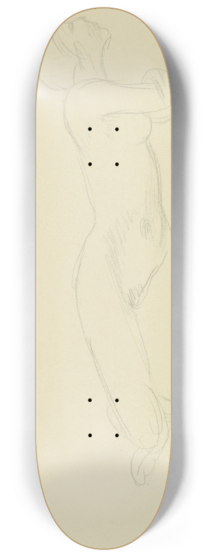 Richard Martin Werner - Female nude, reclining 8.25 inch art skate deck