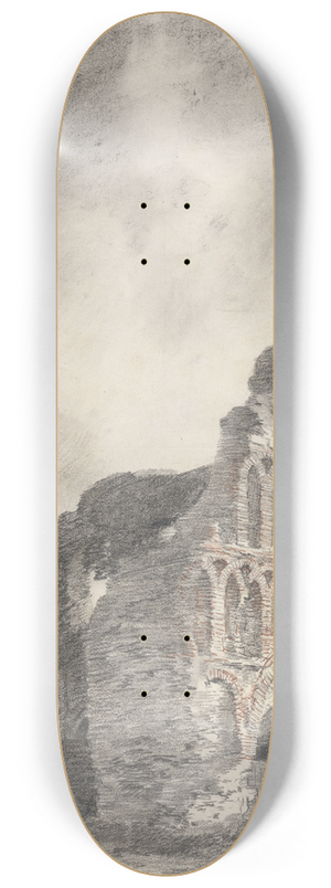 John Constable - Ruin of St. Botolphs Priory, Colchester 8.25 inch art skate deck