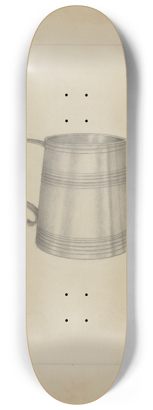 Richard Schoene - Silver Mug 8.25 inch art skate deck