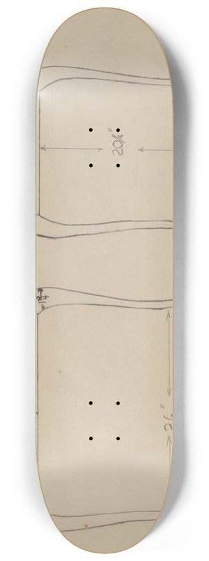 Richard Schoene - Silver Table 8.25 inch art skate deck