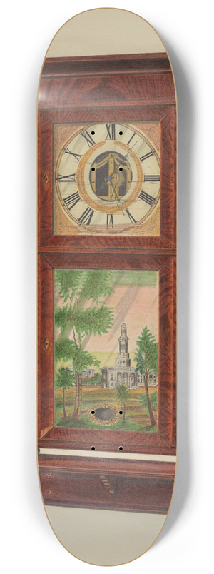 Richard Taylor - Wall Clock with Mantel 8.25 inch art skate deck