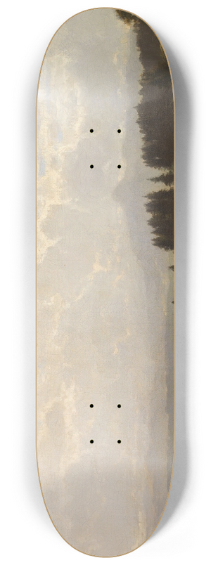 Richard Von Poschinger - Heuboot bei der berfahrt (wohl oberbayerischer See) 8.25 inch art skate deck