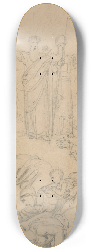 Richard Westall - Moses Striking the Rock 8.25 inch art skate deck