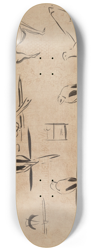 Rik Wouters - Study of Birds 8.25 inch art skate deck