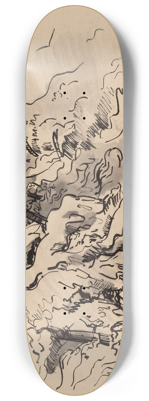 Rik Wouters - Study of trees 8.25 inch art skate deck